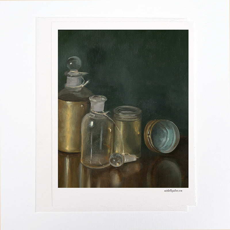 Two apothecary Bottles Mini Print