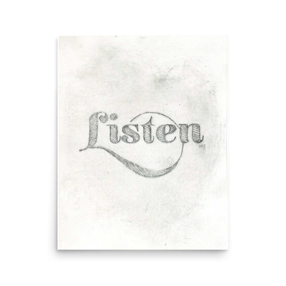 Listen Art Print