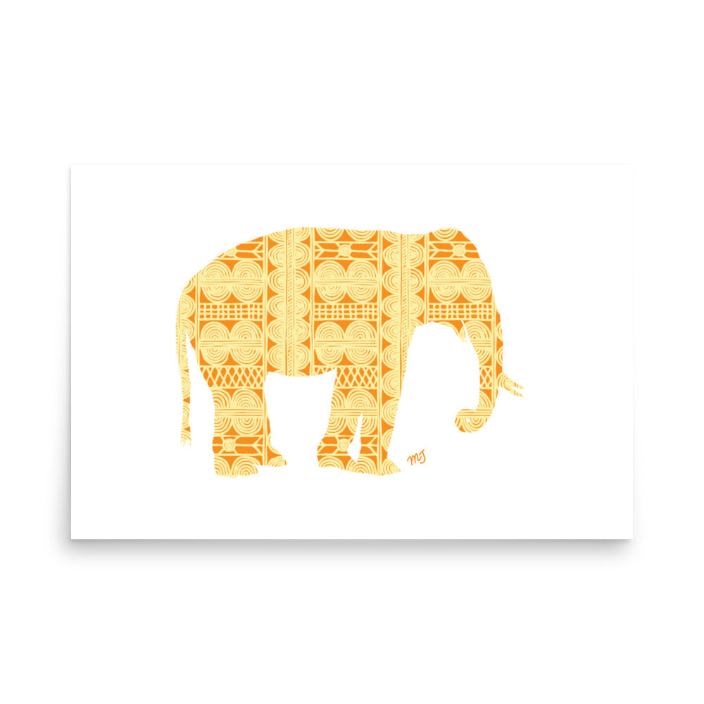 African Elephant Art Print