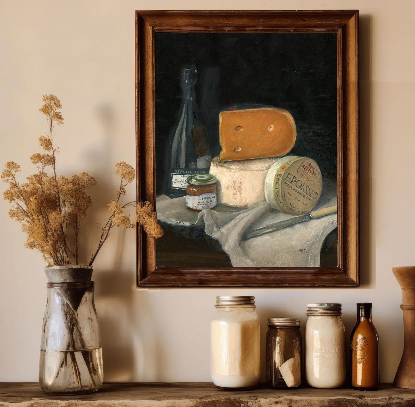 Caillloux Cheese Still Life - Giclée Print