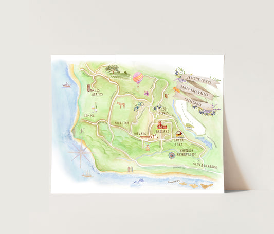 Santa Ynez Valley - Giclée Print