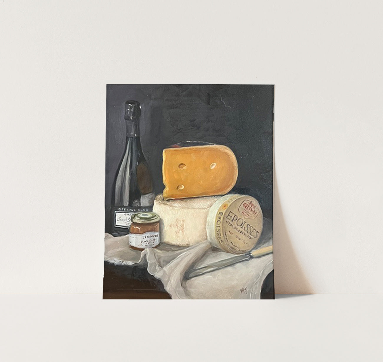 Caillloux Cheese Still Life - Giclée Print