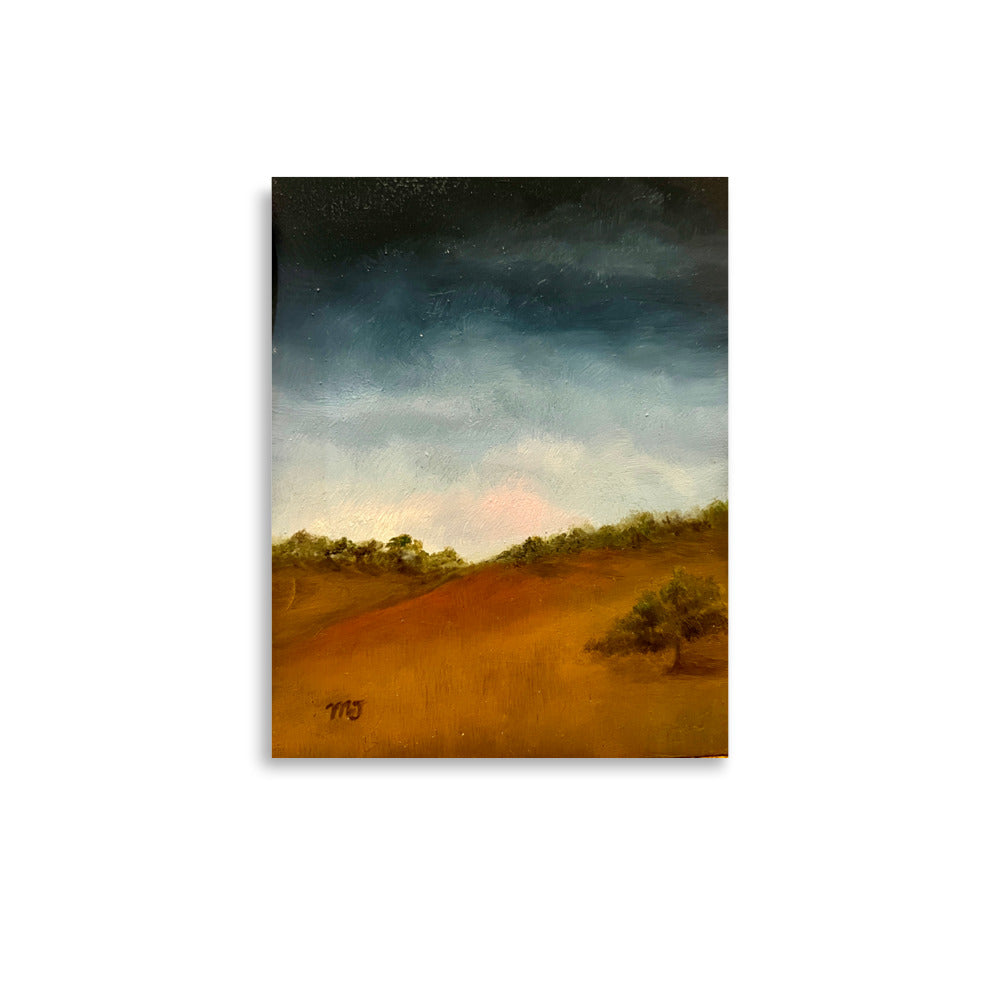 Sky, Hills and Oaks VI Art Print